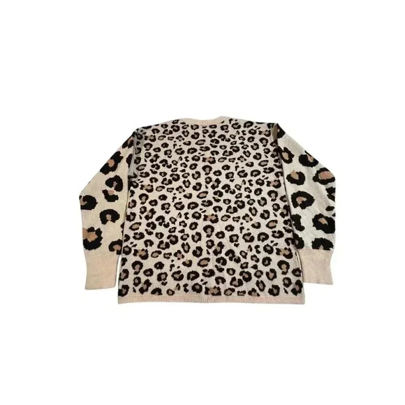 Skies Are Blue Women's Cheetah Print Sweater SIZE-SMALL - Picture 6 of 7